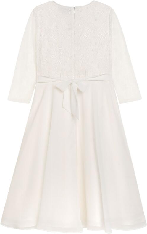 DANAMADE Kommunionkleid festliches Kinderkleid Asya ecru