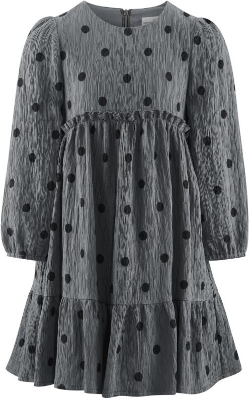 Happy Girls Kinderkleid Mädchen Kleid Punkte anthrazit