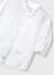 Mayoral festliches Jungen Hemd Oberhemd mit Leinen weiß