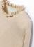 abel & lula Mädchen Glitzer Pullover Feinstrick beige