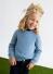 abel & lula Mädchen Pullover Fell hellblau