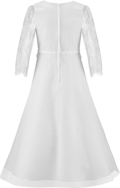 Eisend Girls klassisches Kommunionkleid Langarm Kaja weiß