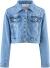 Happy Girls Jeansjacke mit Stickerei blau