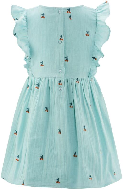 Happy Girls Mädchen Kinder Kleid Sommerkleid Kirschen türkis