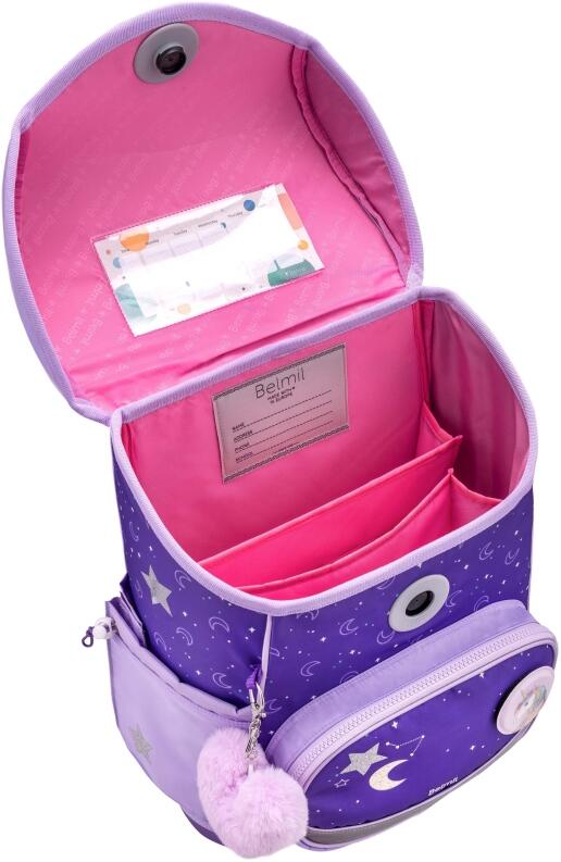 Belmil Premium Schulranzen-Set Compact Plus 5-tlg. Dahlia violett