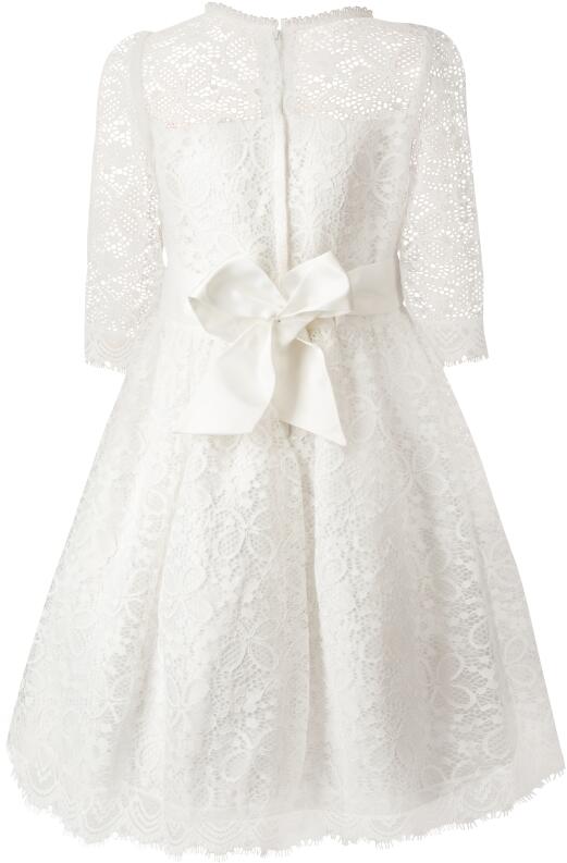 Happy Girls festliches Kinderkleid Kommunionkleid Langarm Vintage ecru