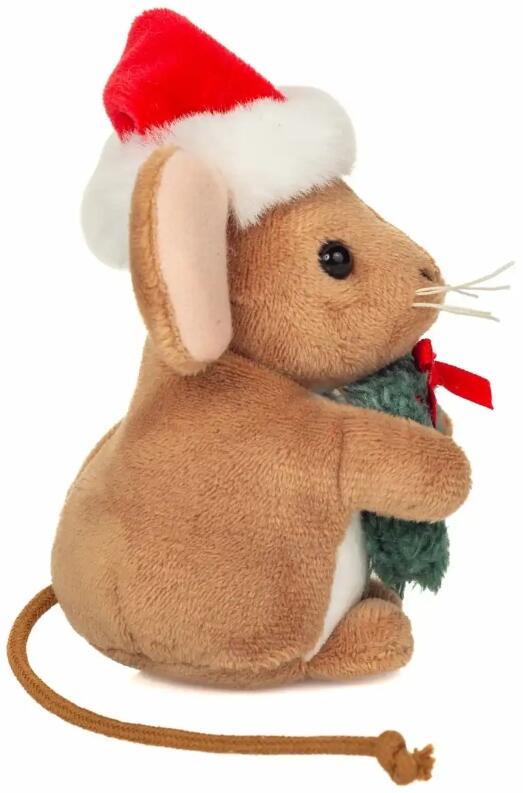 Teddy Hermann Weihnachten Weihnachtsmaus mit Kranz