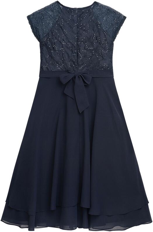 Danamade festliches Teens Kleid Konfirmation Ines blau