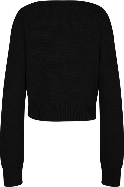 Happy Girls Kinder Mädchen Pullover in Wickeloptik schwarz