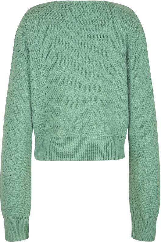Happy Girls Kinder Mädchen Pullover in Wickeloptik grün