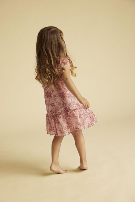 Creamie Mädchen Kleid Sommerkleid Flower rosa