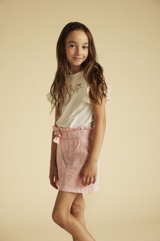 Creamie Mädchen Shorts mit Glitzer-Streifen rosa