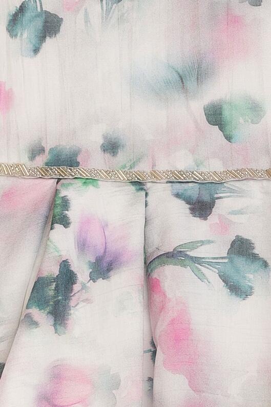 DANAMADE Blumenkind Mädchen Kleid festlich Raja grau