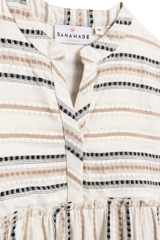 DANAMADE Mädchen Kinder Kleid Kahula beige