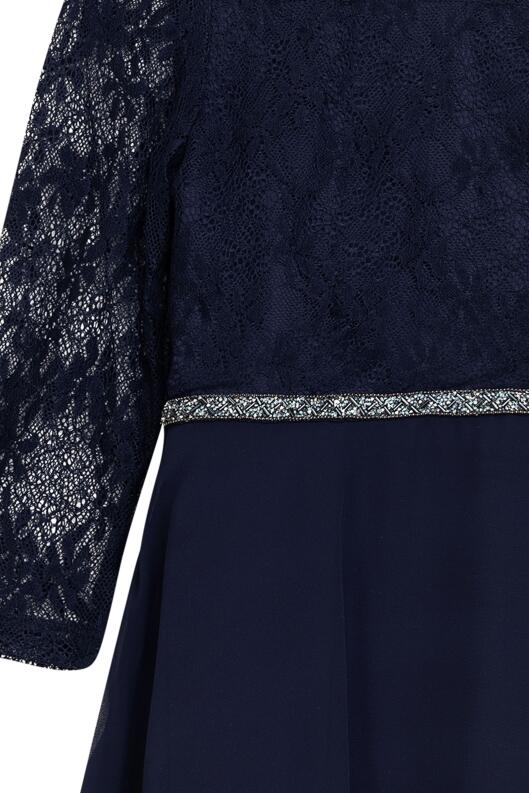 DANAMADE Teens festliches Mädchen Kleid Konfirmation Asya blau