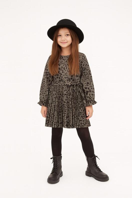 Danamade Teens Mädchen Kleid Mei Leo grün