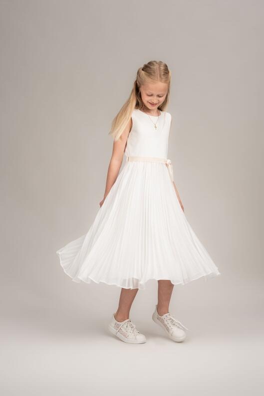 Danamade festliches Teens Mädchen Kleid Kommunion Cleo ecru
