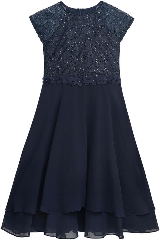 Danamade festliches Teens Kleid Konfirmation Ines blau