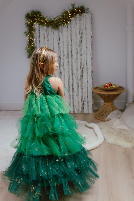 Great Pretenders Kinder Mädchen Weihnachts Kleid grün
