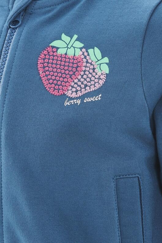 Happy Girls Kinder Mädchen Sweatjacke jeansblau