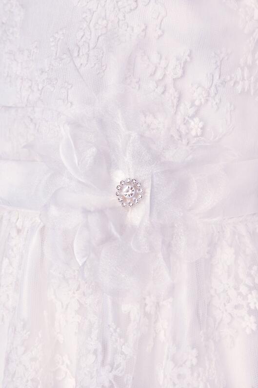 Happy Girls Kommunionkleid Kinderkleid festlich Langarm weiß