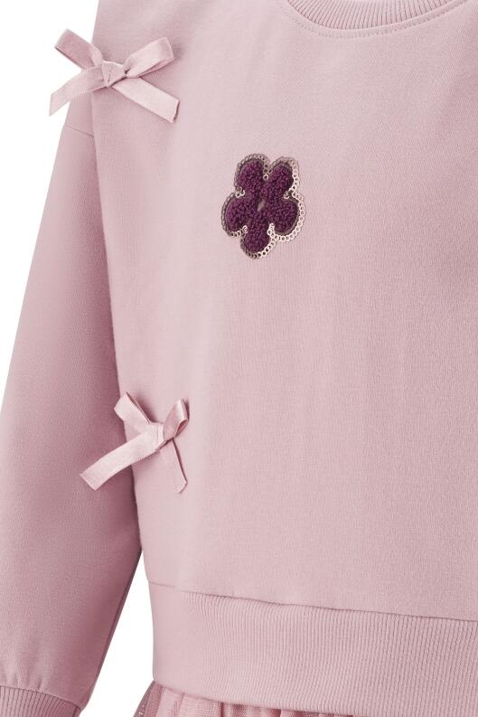 Happy Girls Mädchen Kinder Kleid Schleifen dusty rose Detail