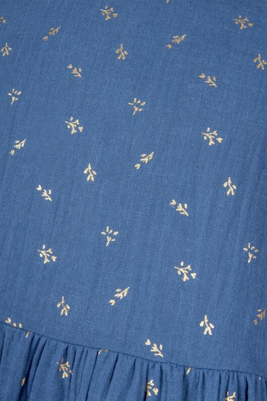 Happy Girls Mädchen Kleid Kinderkleid Volant jeansblau