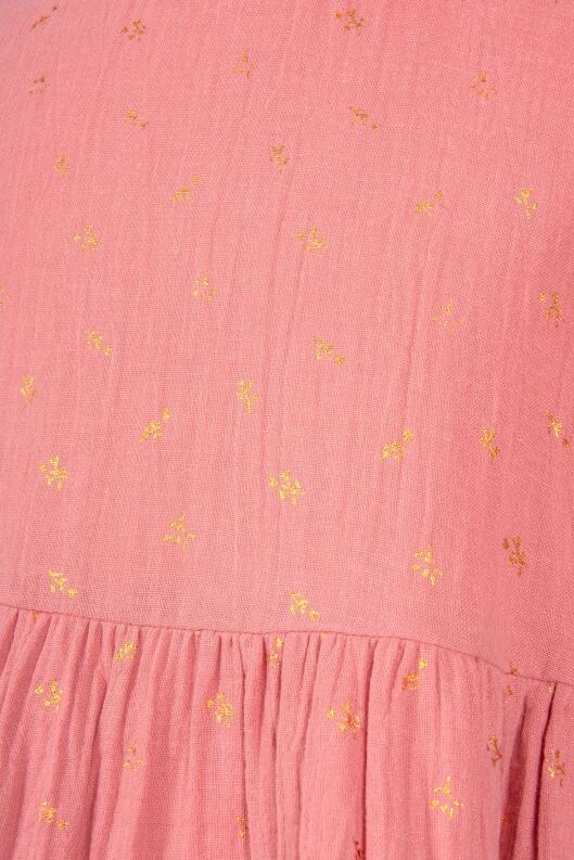 Happy Girls Mädchen Kleid Kinderkleid Volant rosewood