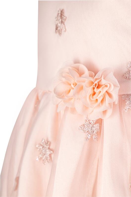 Happy Girls Mädchen Kleid festlich Glitzer-Blumen rose