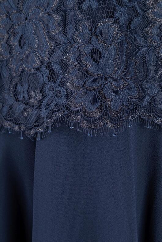 Happy Girls Teens Kleid festlich Konfirmation Spitze blau