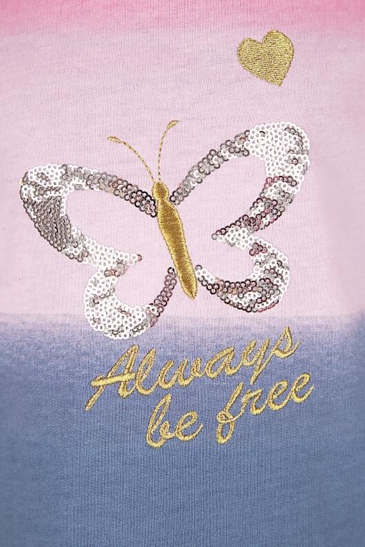 Happy Girls Teens Mädchen Sweat-Kleid blau rosa