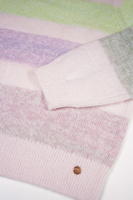 Nono Mädchen Pullover Kemmy gestreift pastell