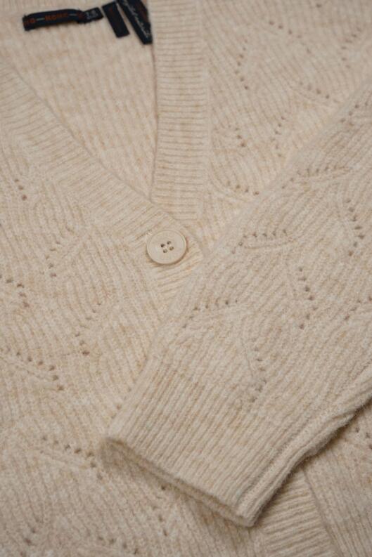 Nono Mädchen Strickjacke Jacke Nova beige