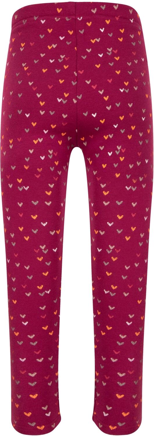 Happy Girls Thermo-Leggings f&uuml;r Kinder Herzen berry