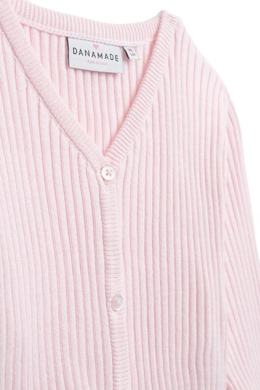 DANAMADE Mädchen Cardigan Strickjacke Milou rosa