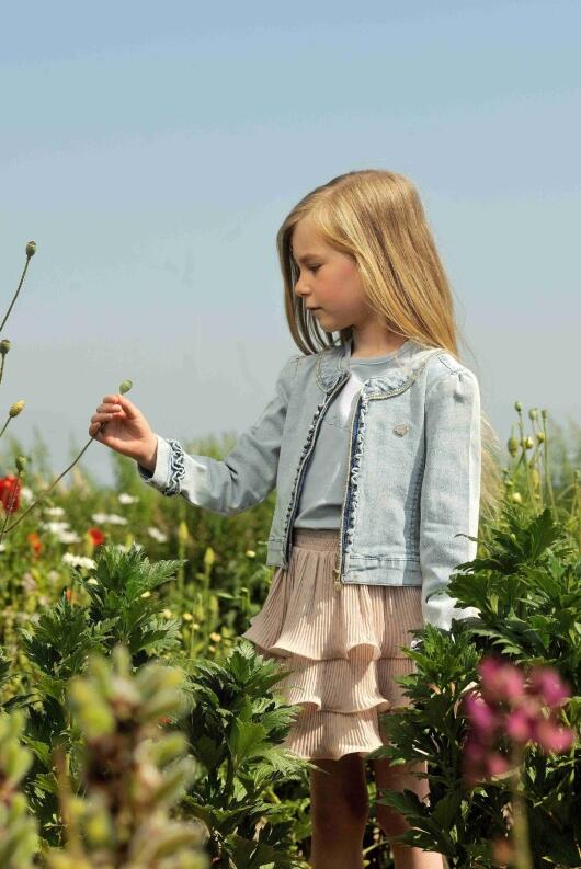 Le Chic Kinder Rock Plissee Tesra beige