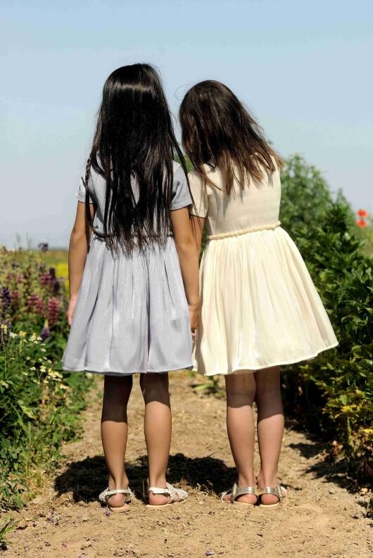 Le Chic Mädchen Kinder Kleid festlich Smoor ecru