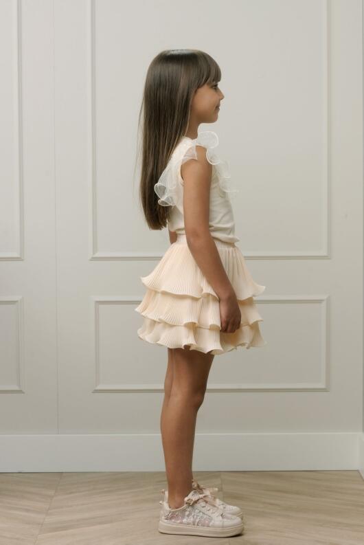 Le Chic Mädchen T-Shirt Noblesse ecru