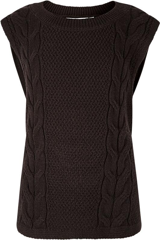 Happy Girls Teens Kinder Mädchen Pullunder Zopf schwarz