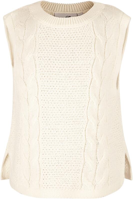 Happy Girls Teens Mädchen Pullunder Zopf ecru