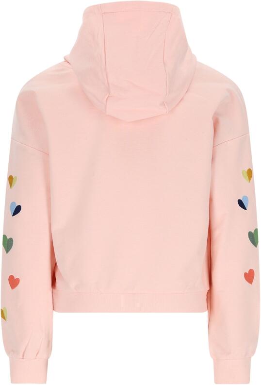 Nono Mädchen Sweatshirt mit Herzen aprikot