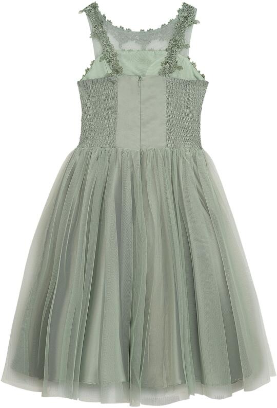 Danamade festliches Teens Mädchen Kleid Celia grün