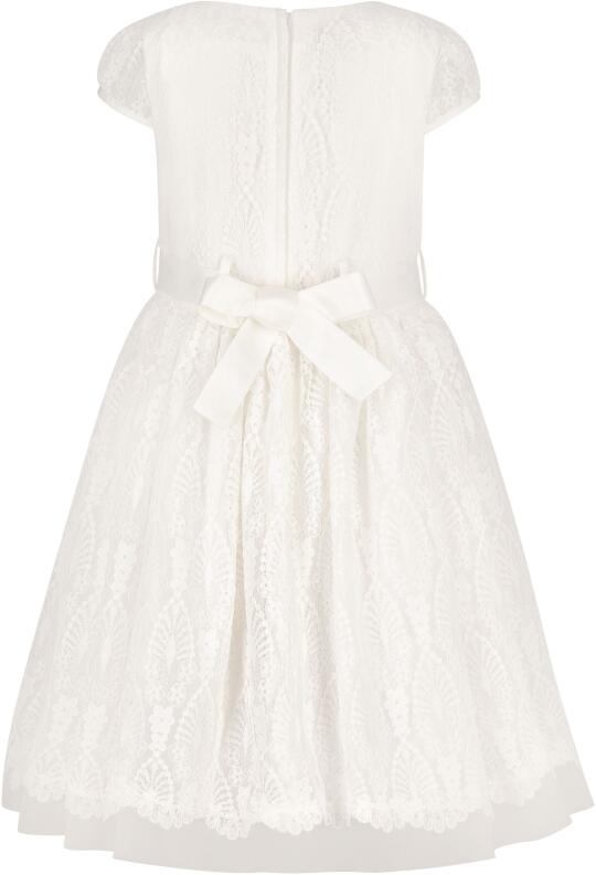 Happy Girls Mädchenkleid festlich Kommunionkleid Spitze ecru