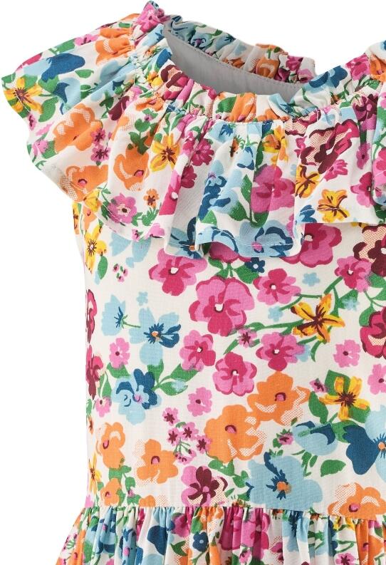 Happy Girls Mädchen Kleid Sommerkleid Blumendruck