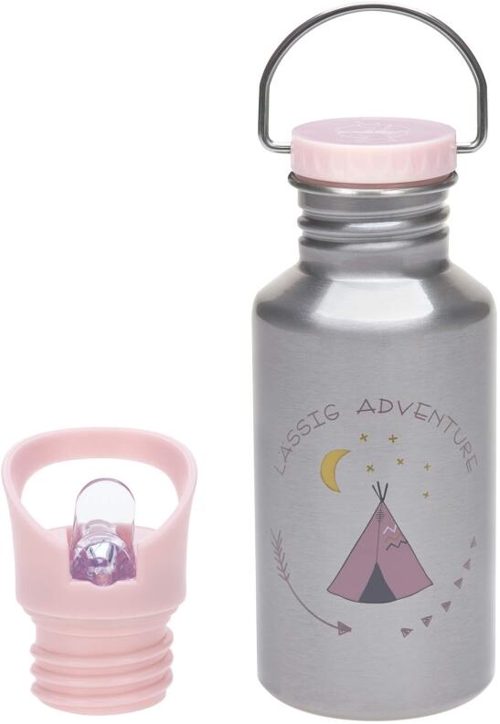 Lässig Kinder-Trinkflasche Edelstahl Adventure Tipi