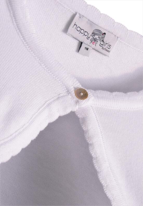 Happy Girls Kinder Strickjacke Bolero weiß
