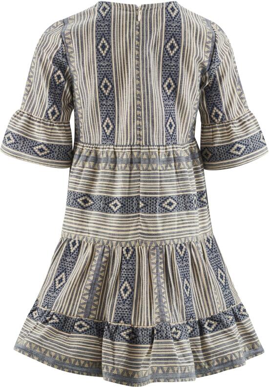 Happy Girls Teens Kleid Kinderkleid Aztek jeans blue