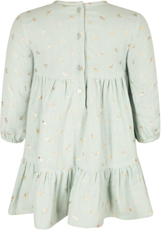 Happy Girls Mädchen Baby Kleid mit Gold-Druck hellblau