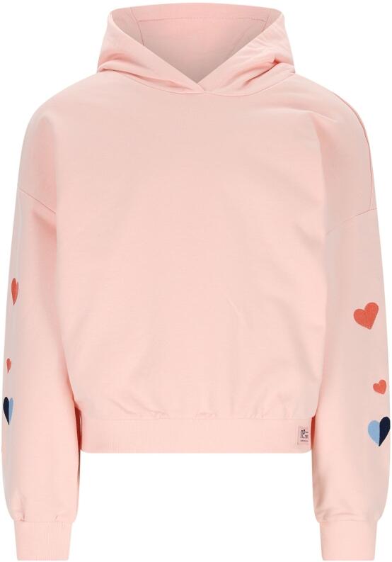 Nono Mädchen Sweatshirt mit Herzen aprikot
