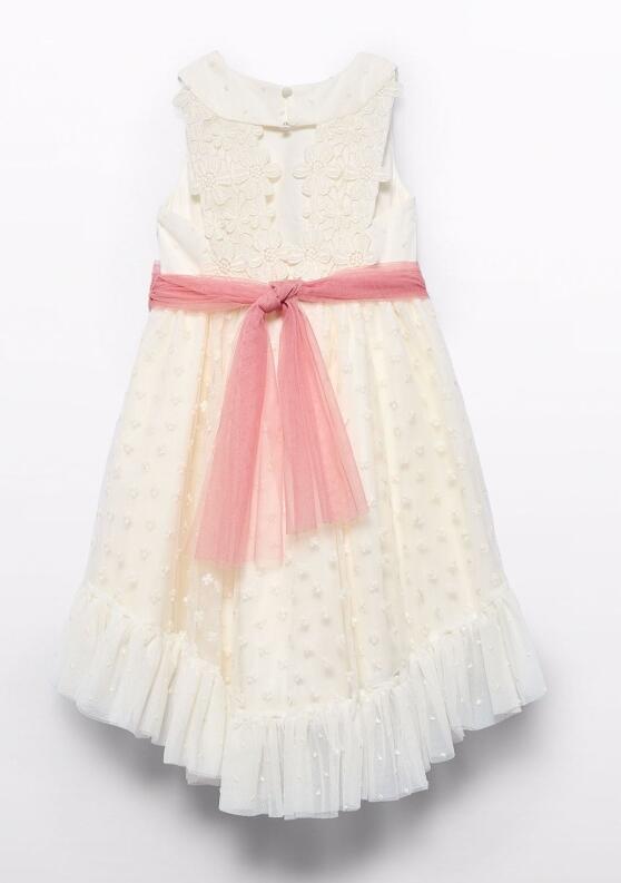 abel & lula Mädchen Kleid festlich Tüll beige